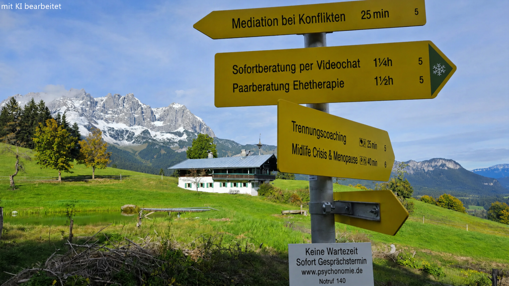 Psychologisches Retreat in den Tiroler Bergen am Wilden Kaiser