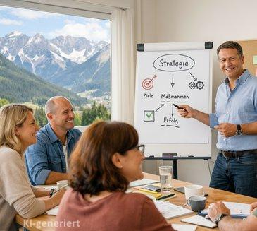 Gruppe im Workshop am Wilden Kaiser in Tirol